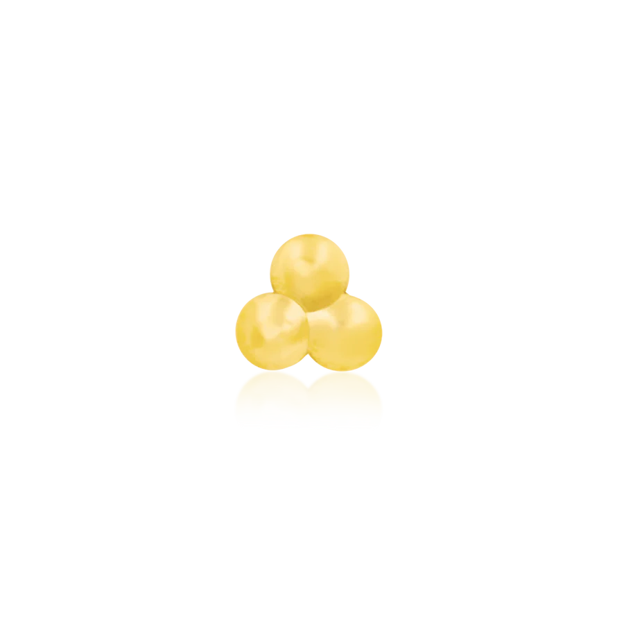 Gold Tri-bead