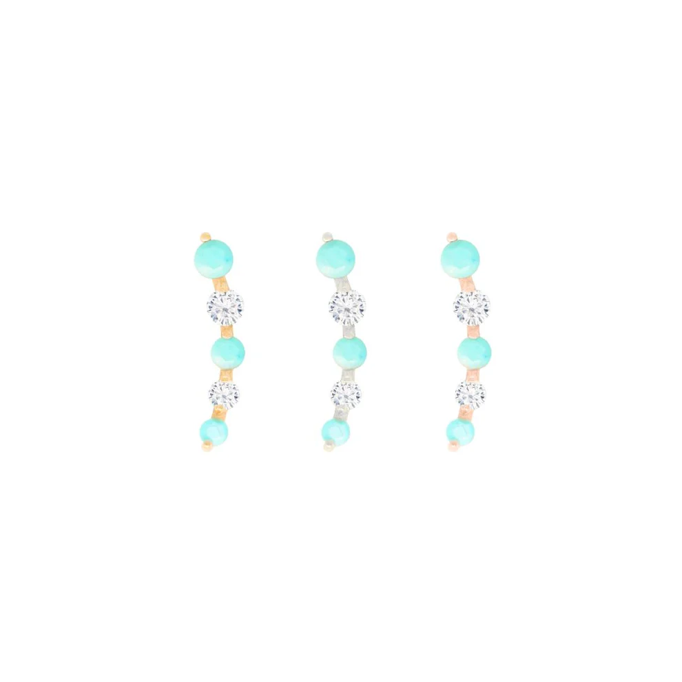 Flow Threadless End with Turquoise