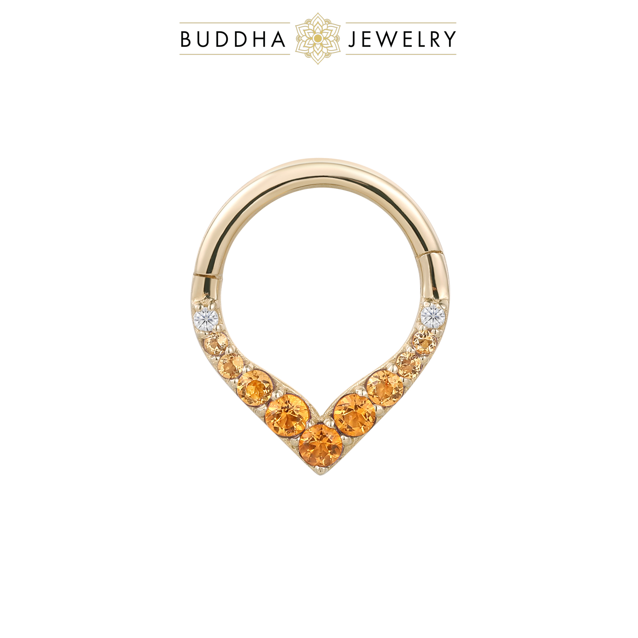 Rise + Shine Clicker with Citrine Ombre