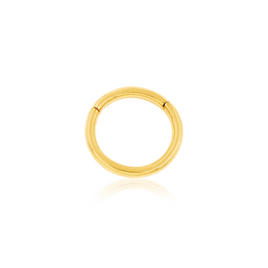 Plain Gold Clicker 18 gauge (1mm thick) Hoop
