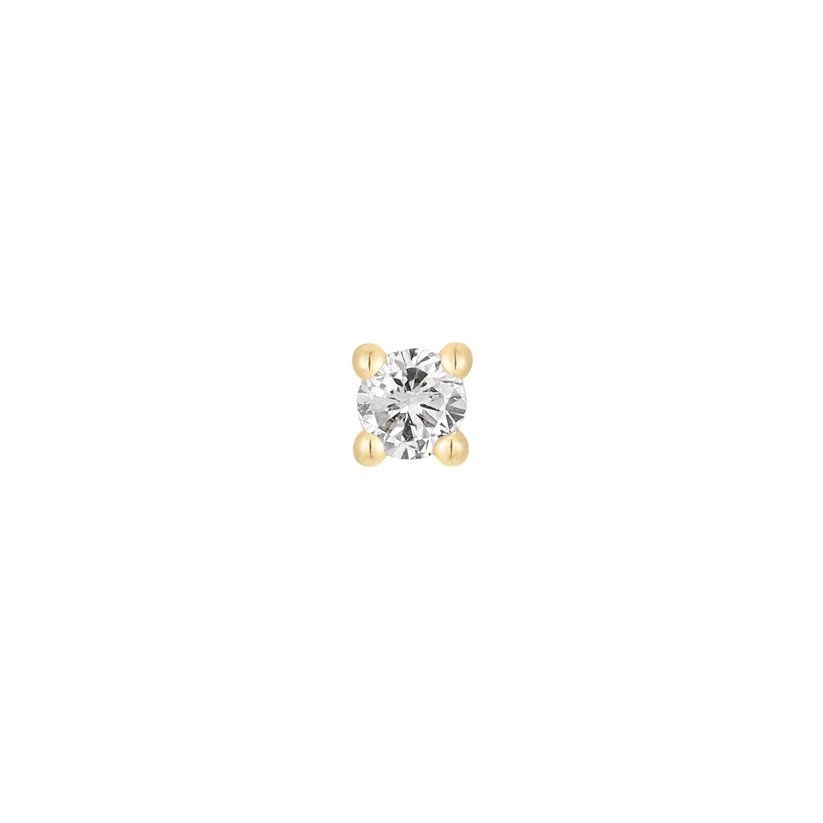 Prong set single gem- 2.5mm
