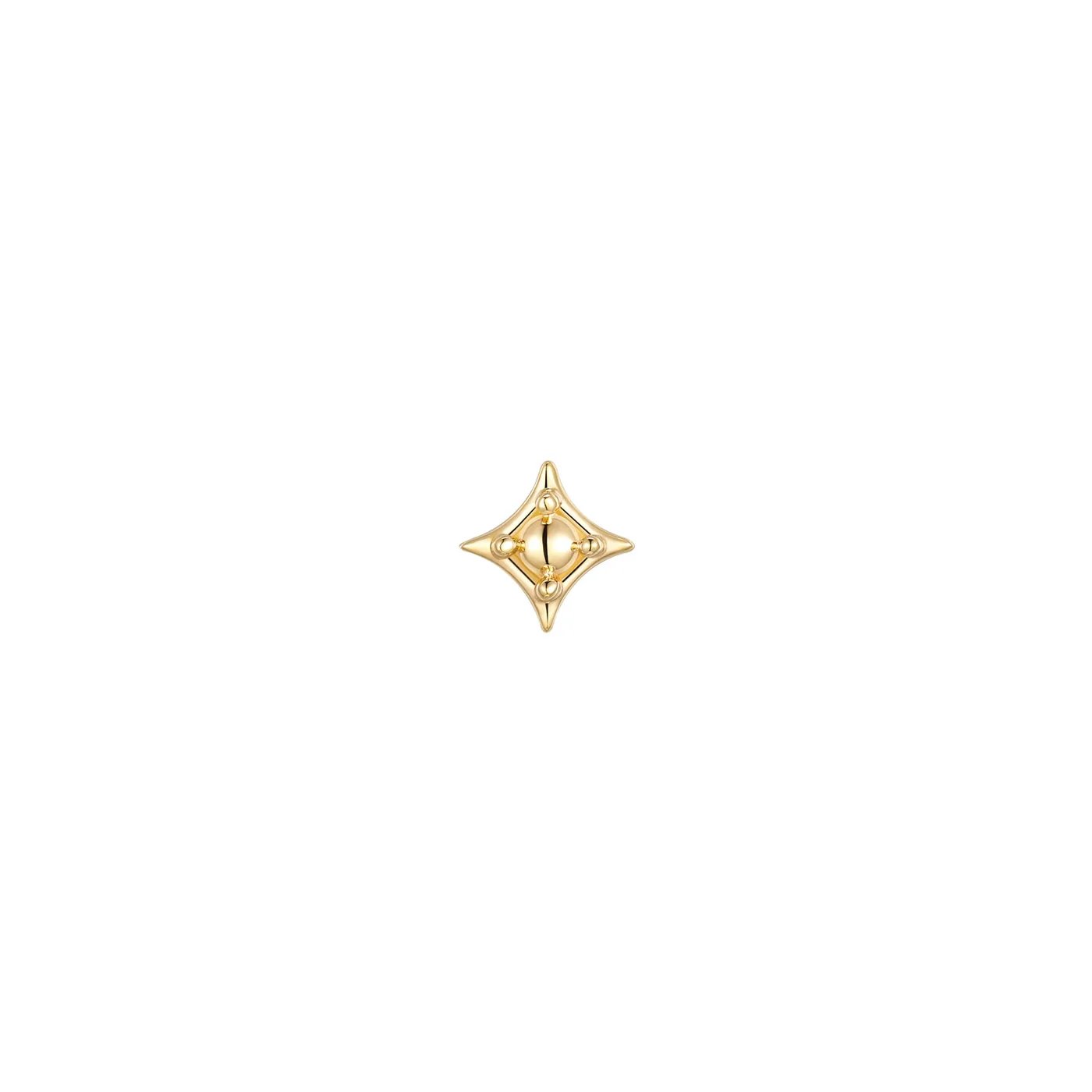 Zara – Modern Mood 14k Gold Star Threadless End
