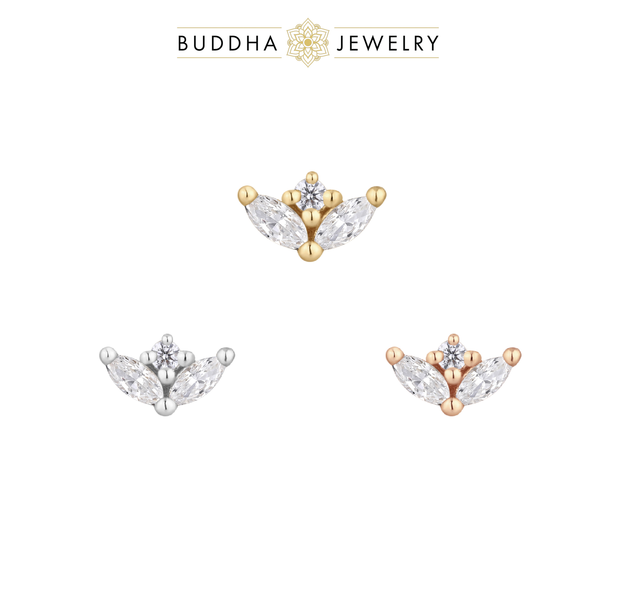 Pur Threadless End with CZ