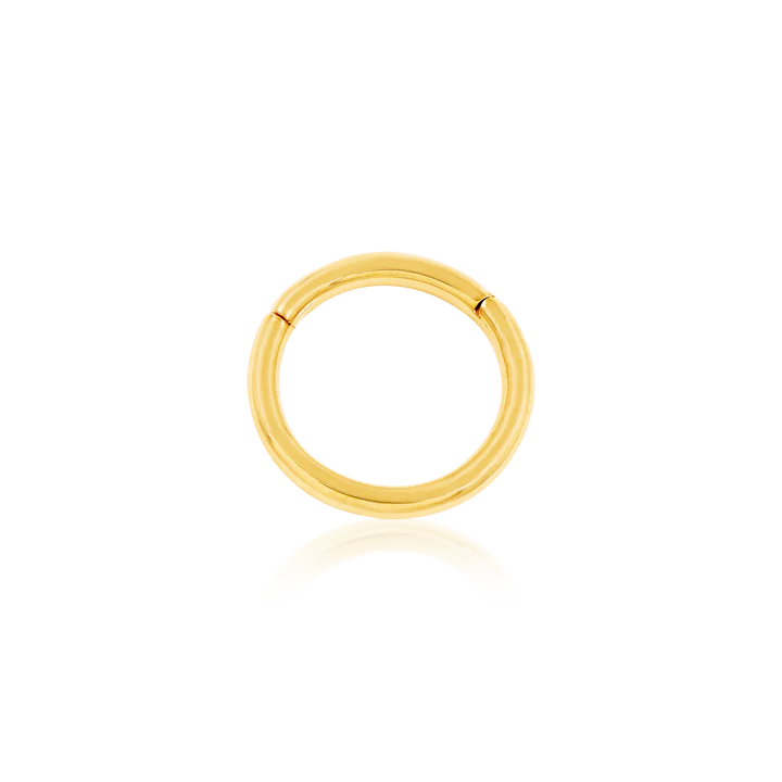 Plain Gold Clicker 18 gauge (1mm thick) Hoop